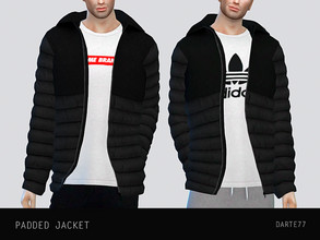 Sims 4 — Darte77 Padded Jacket by Darte77 — - 11 swatches - Teen to elder - All LODs - Normal and Shadow maps