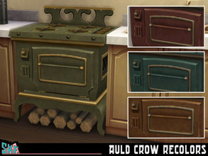 Sims 4 — Auld Crow Stove Recolors by Shannanigan — Recolors of the Auld Crow stove from the base game.