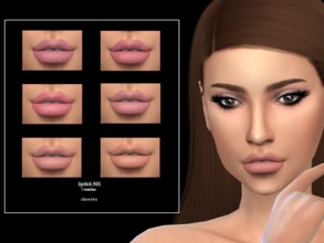 Sims 4 — Lipstick N01 by Zhoeyka — Lipstick in 7 swatches. Y/A to Elder