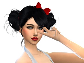 Sims 4 — Minnie Mouser by thelaststar2 — Female Sim inspired by the classic Disney character Minnie Mouse :) Enjoy!