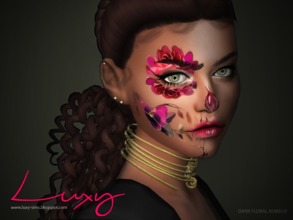 Sims 4 — DARK FLORAL MAKEUP by LuxySims3 — Hey! Luxy updating! New makeup for females and males :D 5 Swatches [BLUSH
