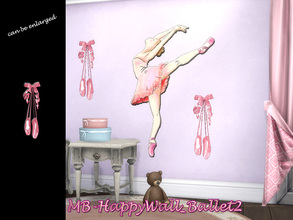 Sims 4 — MB-HappyWall_Ballet2 by matomibotaki — MB-HappyWall_Ballet2, your Sims girls will love this shoes, lovely