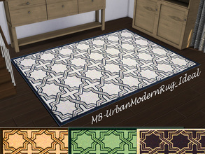 Sims 4 — MB-UrbanModernRug_Ideal by matomibotaki — MB-UrbanModernRug_Ideal, elegant 3x4 large rug , cones in 4 different