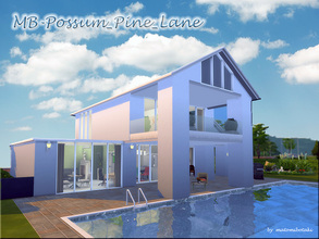 Sims 4 — MB-Possum_Pine_Lane by matomibotaki — Modern but also classic suburban family house, stylish and chic. Details: