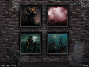 Sims 4 — Halloween Images by Paogae — Four paintings inspired by the Halloween atmosphere, will make castles and vampires