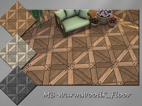 Sims 4 — MB-WarmWoodK_Floor by matomibotaki — MB-WarmWoodK_Floor, stylish looking rough wooden wall, comes in 3 color