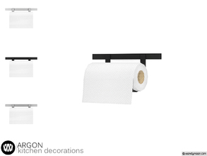Sims 4 — Argon Paper Towel Holder by wondymoon — - Argon Kitchen - Paper Towel Holder - Wondymoon|TSR - Creations'2018