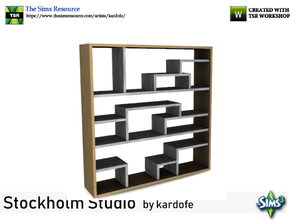 Sims 3 — kardofe_Stockholm Studio_Library  by kardofe — Library of simple and simple lines but with a very original
