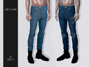 Sims 4 — Slim Fit Jeans by Darte77 — "See what's happening" bug fixed. _____________ - Base game compatible -
