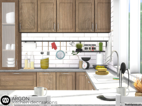 Sims 4 — Argon Kitchen Decorations by wondymoon — Decorate your kitchen with those clutters and have fun while your Sims