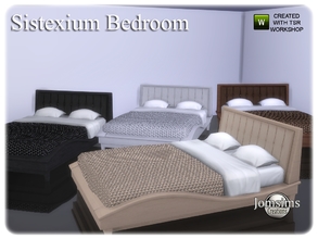 Sims 4 — sistexium bed by jomsims — sistexium bed Double