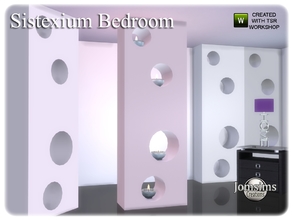 Sims 4 — sistexium bedroom wall deco 1tile by jomsims — sistexium bedroom wall deco 1tile