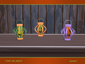 Sims 4 — Funny Halloween. Paper Lantern by soloriya — Decorative Halloween paper lantern. Part of Funny Halloween set. 3