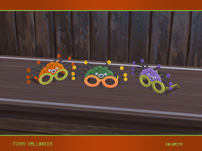 Sims 4 — Funny Halloween. Spider Glasses by soloriya — Decorative spider glasses. Part of Funny Halloween set. 3 color