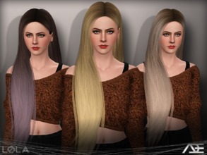 Sims 3 — Ade - Lola by Ade_Darma — New Hair Mesh No Morph all Bones assigned All LODs