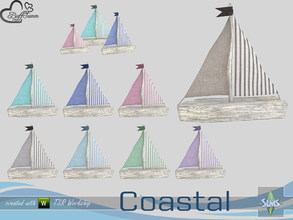 Sims 4 — Coastal Living Deco Boat Medium by BuffSumm — Part of the *Coastal Living Set* Created by BuffSumm @ TSR