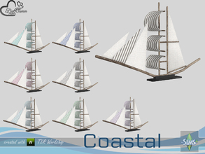 Sims 4 — Coastal Living Deco Boat v2 by BuffSumm — Part of the *Coastal Living Set* Created by BuffSumm @ TSR