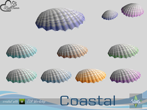 Sims 4 — Coastal Living Deco Shell Small by BuffSumm — Part of the *Coastal Living Set* Created by BuffSumm @ TSR