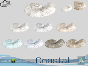 Sims 4 — Coastal Living Deco Shell 3 Small by BuffSumm — Part of the *Coastal Living Set* Created by BuffSumm @ TSR