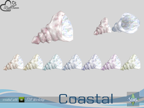 Sims 4 — Coastal Living Deco Shell 4 Small by BuffSumm — Part of the *Coastal Living Set* Created by BuffSumm @ TSR