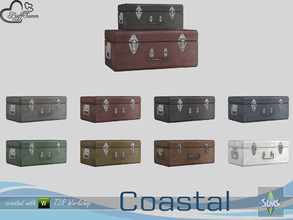 Sims 4 — Coastal Living Deco Suitcase Small by BuffSumm — Part of the *Coastal Living Set* Created by BuffSumm @ TSR