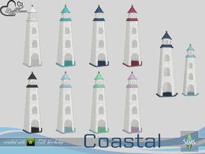 Sims 4 — Coastal Living Deco Lighthouse Small by BuffSumm — Part of the *Coastal Living Set* Created by BuffSumm @ TSR