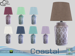 Sims 4 — Coastal Living Deco Tablelamp by BuffSumm — Part of the *Coastal Living Set* Created by BuffSumm @ TSR