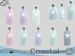 Sims 4 — Coastal Living Deco Bottle v2 by BuffSumm — Part of the *Coastal Living Set* Created by BuffSumm @ TSR