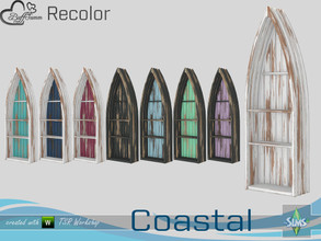 Sims 4 — Coastal Living Distressed Wood Recolor Shelf 'Boat' by BuffSumm — Part of the *Coastal Living Set* Created by