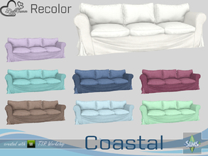 Sims 4 — Coastal Living Fine Wood Recolor Sofa by BuffSumm — Part of the *Coastal Living Set* Created by BuffSumm @ TSR