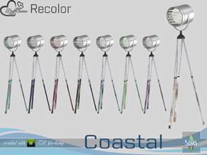 Sims 4 — Coastal Living Fine Wood Recolor Floorlamp by BuffSumm — Part of the *Coastal Living Set* Created by BuffSumm @