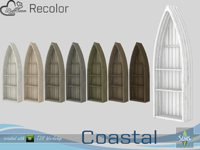Sims 4 — Coastal Living Fine Wood Recolor Shelf 'Boat' by BuffSumm — Part of the *Coastal Living Set* Created by BuffSumm