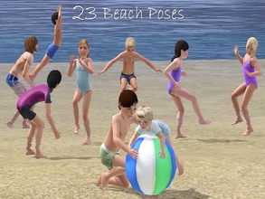Sims 3 — A Day At The Beach by jessesue2 — 23 poses for A Day At The Beach *pose list compatible *tested in game *pose 11
