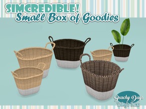 Sims 4 — Beachy Days Small Box of goodies #7 - Basket by SIMcredible! — It's SIMcredible! Small box of goodies #7 - Your