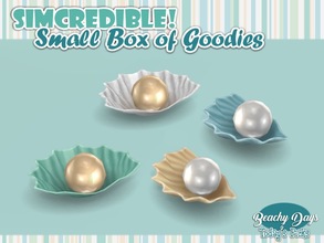 Sims 4 — Beachy Days Small Box of goodies #7 - Clam Lamp by SIMcredible! — It's SIMcredible! Small box of goodies #7 -