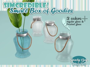 Sims 4 — Beachy Days Small Box of goodies #7 - Glass Bucket by SIMcredible! — It's SIMcredible! Small box of goodies #7 -