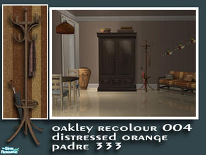Sims 2 — Oakley Recol004 Orange by Padre — With a slightly Greek influence, this recolour in distressed yellows and