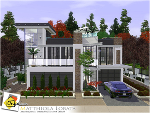 Sims 3 — Matthiola Lobata by Onyxium — On the first floor: Living Room | Dining Room | Kitchen | Bathroom | Garage On the
