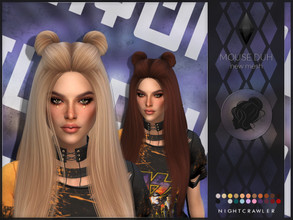Sims 4 — Nightcrawler-Mouse Duh by Nightcrawler_Sims — NEW HAIR MESH T/E Smooth bone assignment All lods 22colors Works