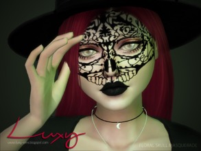 Sims 4 — FLORAL SKULL MASQUERADE by LuxySims3 — Hey! Luxy updating! New makeup for females and males :D 2 Swatches [BLUSH