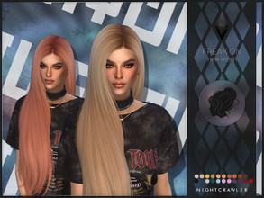Sims 4 — Nightcrawler-Freak On by Nightcrawler_Sims — NEW HAIR MESH T/E Smooth bone assignment All lods 22colors Works