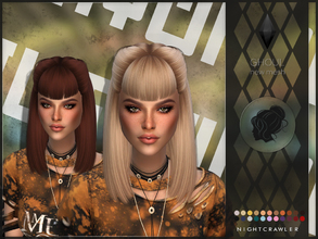 Sims 4 — Nightcrawler-Ghoul by Nightcrawler_Sims — NEW HAIR MESH T/E Smooth bone assignment All lods 22colors Works with