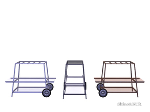 Sims 4 — Kitchen Deco Liz - Kitchen Trolley by ShinoKCR — Kitchen Helper matching the Liz Series find it in Endtables