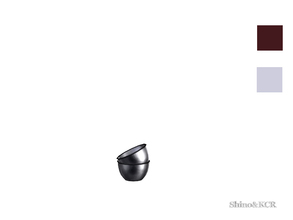 Sims 4 — Kitchen Deco Liz - Bowl 2 staked by ShinoKCR — Stainless Steel Decorative Set in Clutter