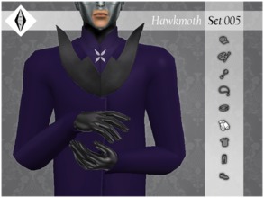 Sims 4 — Hawkmoth - Set005 - Gloves by AleNikSimmer — THIS PACK HAS ONLY GLOVES. -TOU-: DON'T reupload my items as yours.