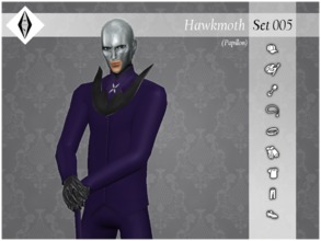 Sims 4 — Hawkmoth - Set005 by AleNikSimmer — THIS IS THE FULL SET. -TOU-: DON'T reupload my items as yours. DON'T