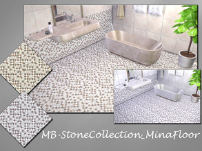 Sims 4 — MB-StoneCollection_MinaFloor by matomibotaki — MB-StoneCollection_MinaFloor, small mosaic tile floor for a