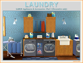Sims 3 — Laundry Part I by Cashcraft — It's a Modern Laundry Set and Part I includes 8 new objects for your home, which