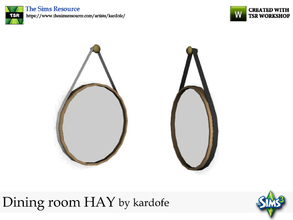 Sims 3 — kardofe_Dining room HAY_Mirror by kardofe — Hay designer wall mirror
