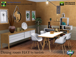 Sims 3 — kardofe_Dining room HAY by kardofe — Nordic style dining room, with pieces inspired by the work of the Danish